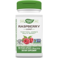 Raspberry Leaf -- 900 mg Per Serving (Порция) - 100 Vegan Capsules (Веганские капсулы) Nature's Way