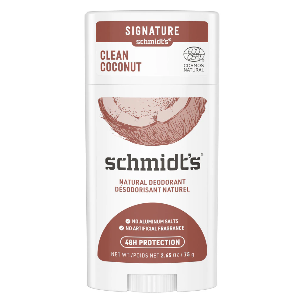 Natural Deodorant Aluminum-Free - Clean Coconut -- 2.65 oz Schmidt's