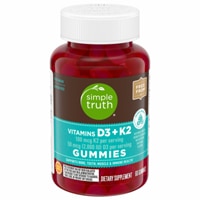 Витамин D3 + K2 в жевательных конфетах, смешанные ягоды - 60 конфет - Simple Truth Simple Truth