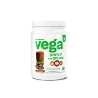 Protein and Greens Vegan Protein Powder (Порошок) Chocolate -- 18 Servings (Порции) Vega