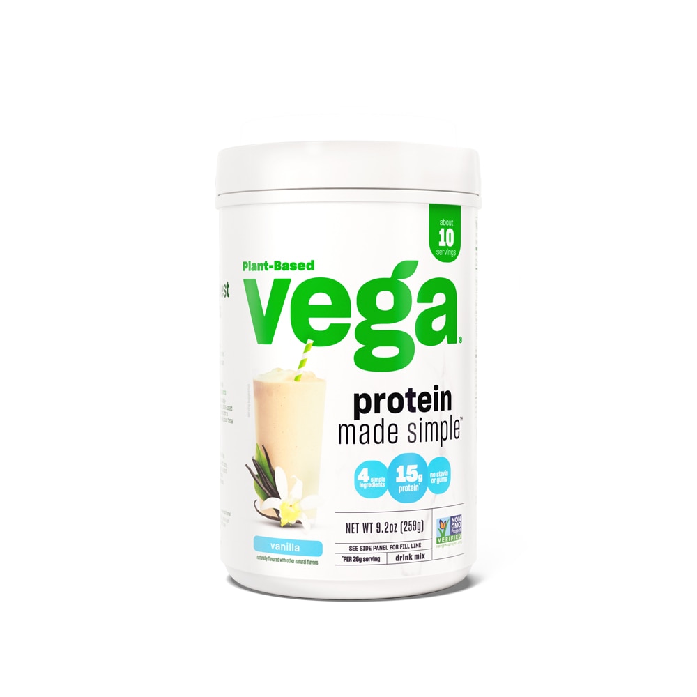 Protein Made Simple — веганский протеиновый порошок с ванилью — 10 порций Vega