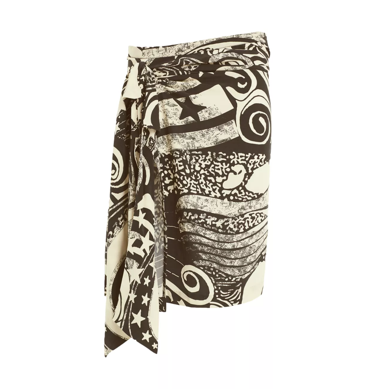 Joni Silk Printed Skirt SECRET MISSION