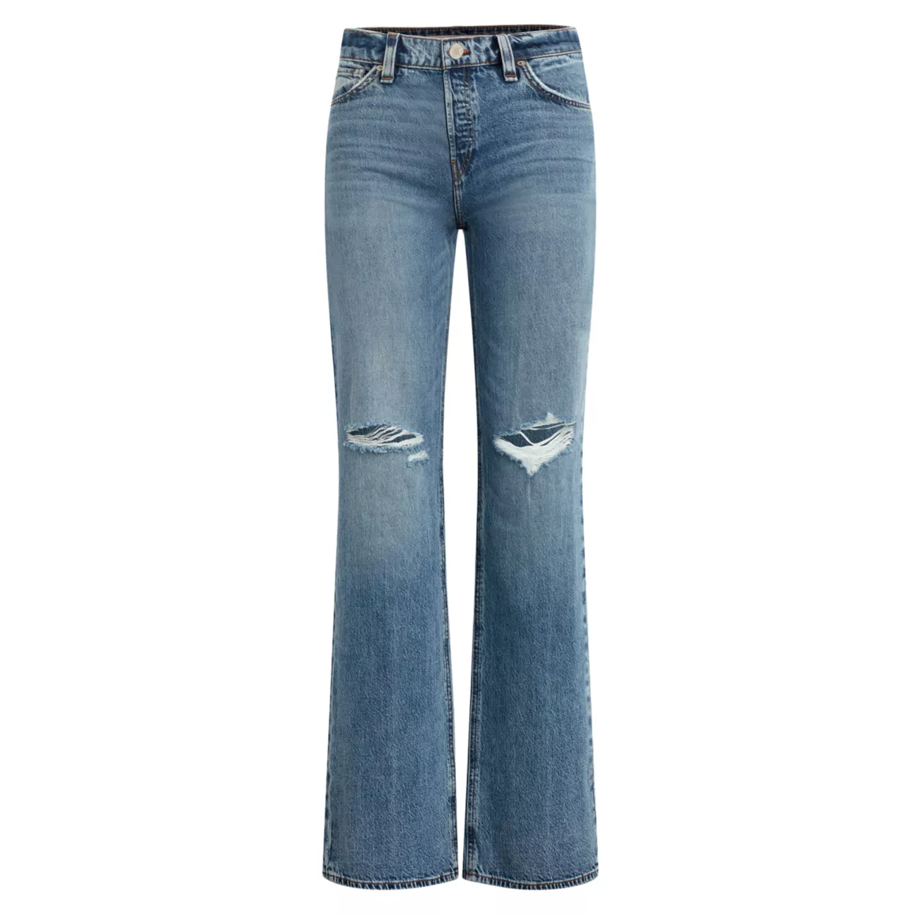 Джинсы Rosie с высокой посадкой и широкими штанинами Hudson Jeans