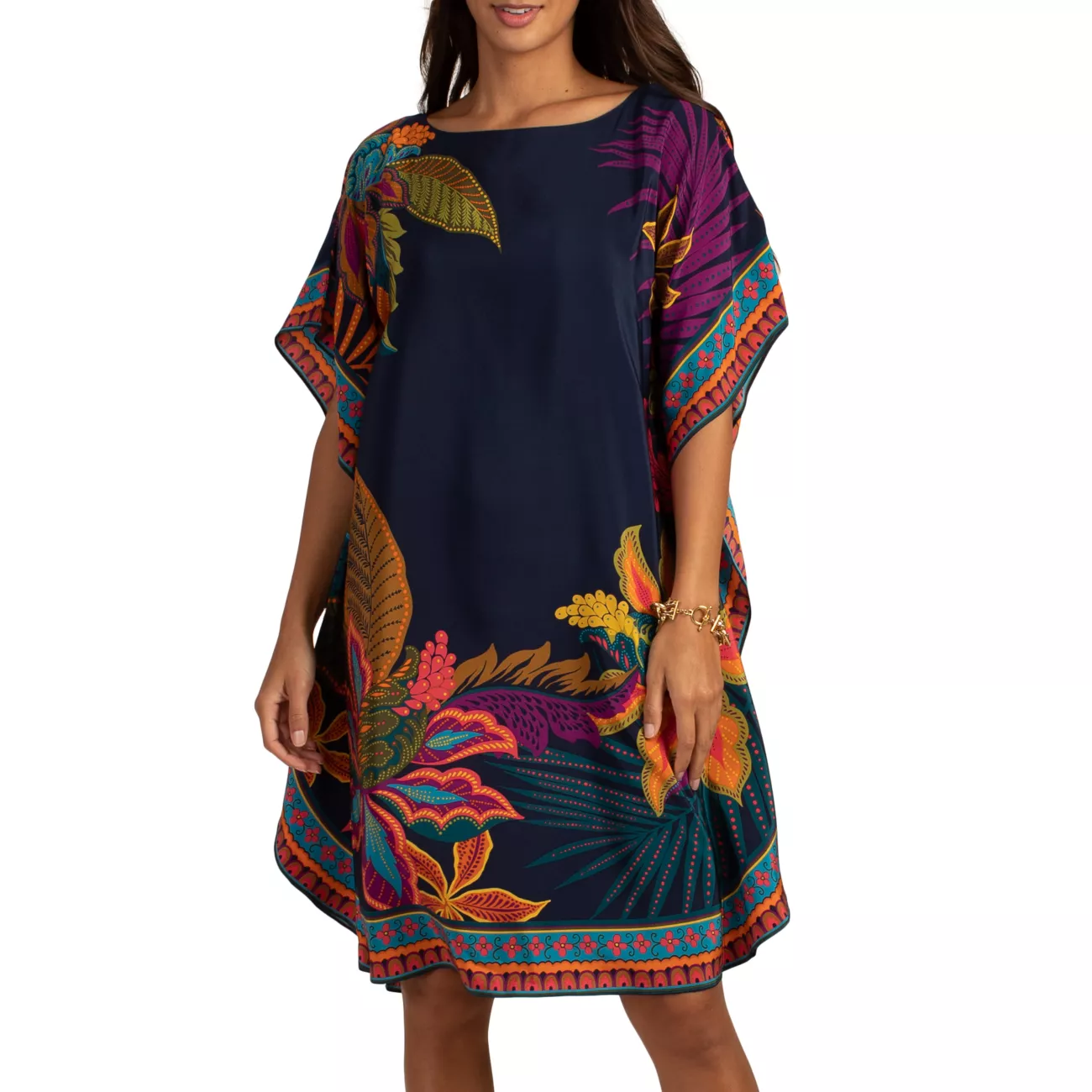 Шелковое платье-туника Global Tropical Trina Turk