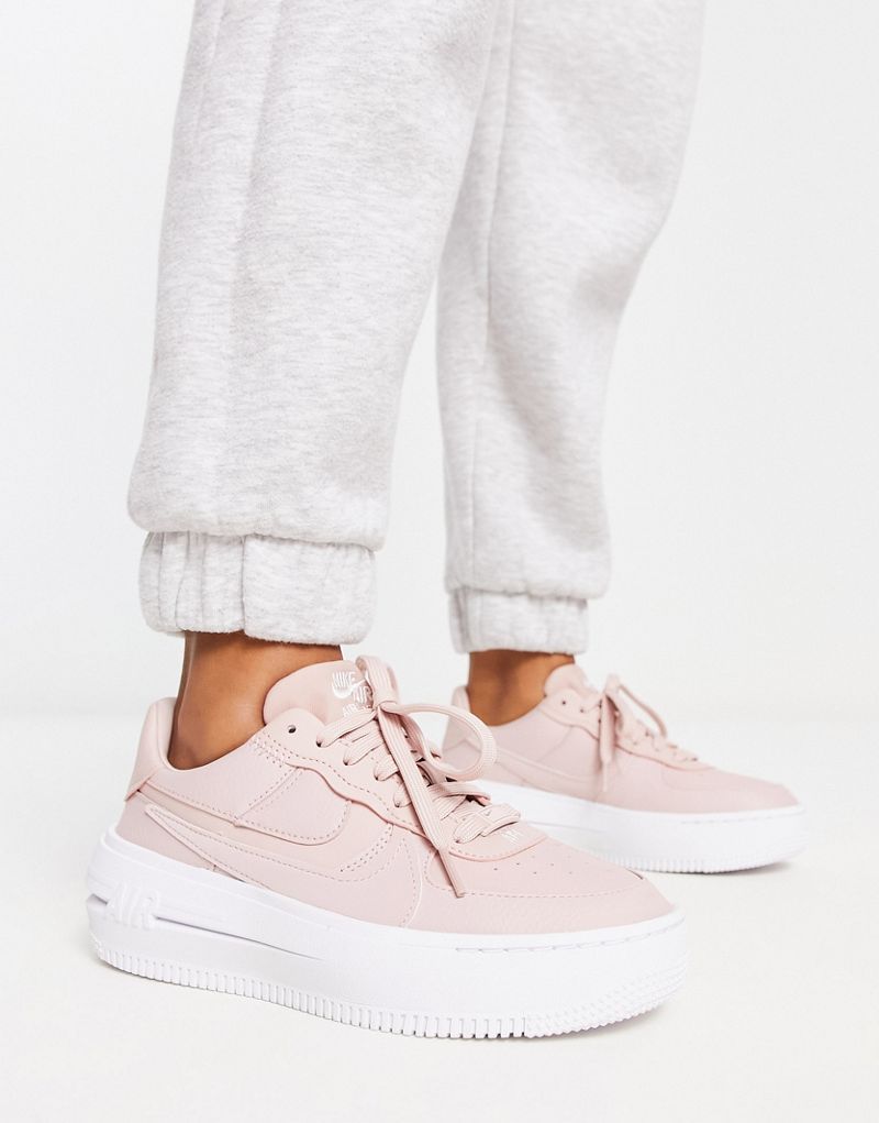 Nike air on sale force platform pink