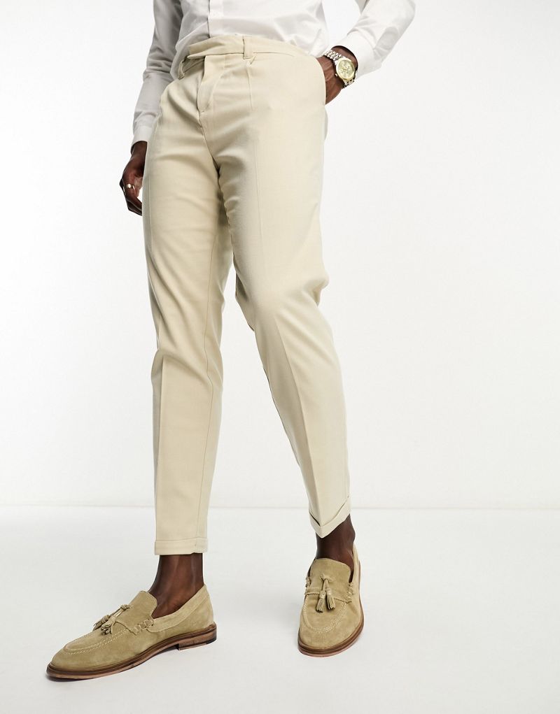 Овсяные брюки узкого кроя со складками New Look New Look