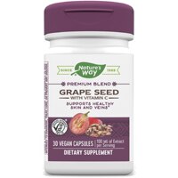 Экстракт семян винограда - 100 мг на порцию - 30 веганских капсул - Nature's Way Nature's Way