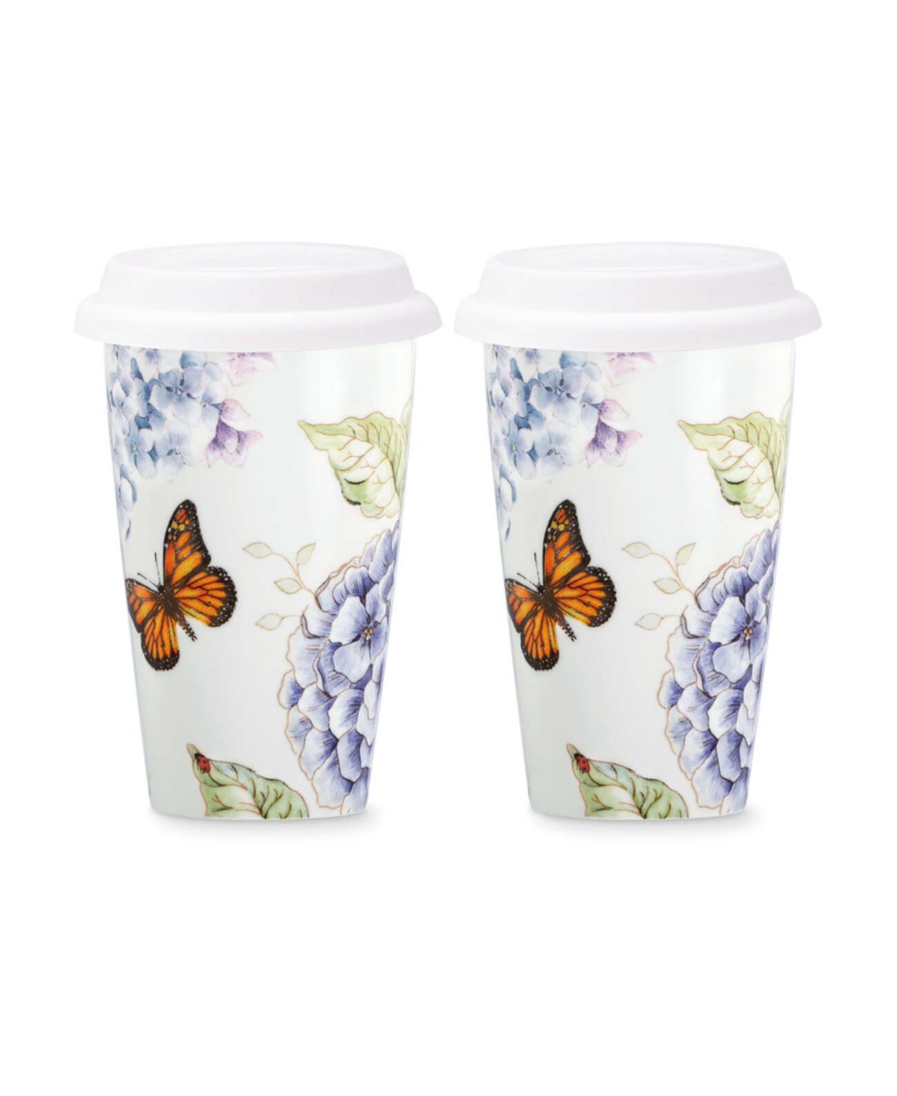 Термальные дорожные кружки Butterfly Meadow, набор из 2 шт. Lenox