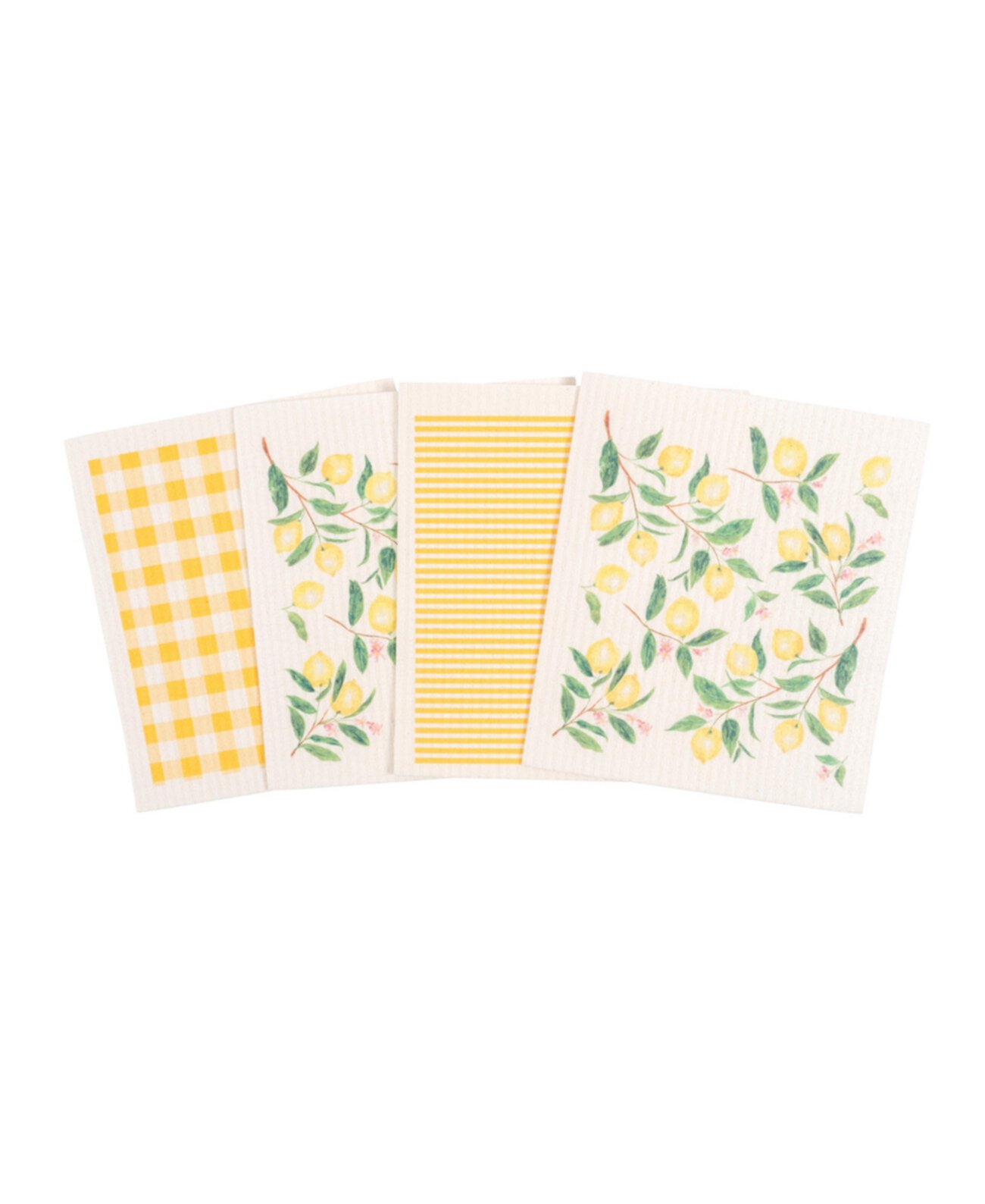 Шведские салфетки для посуды, лимонные, набор из 4 шт. KAF Home