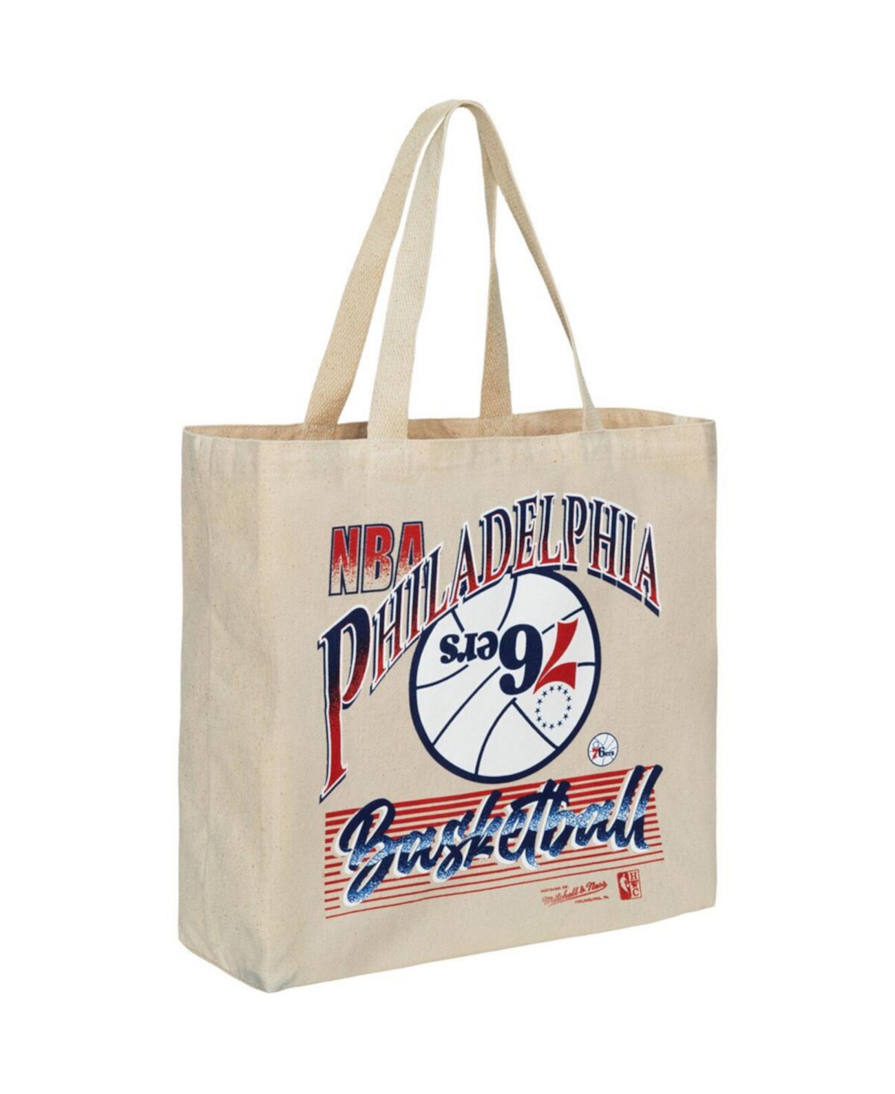 Женская большая сумка Philadelphia 76ers с рисунком Mitchell & Ness