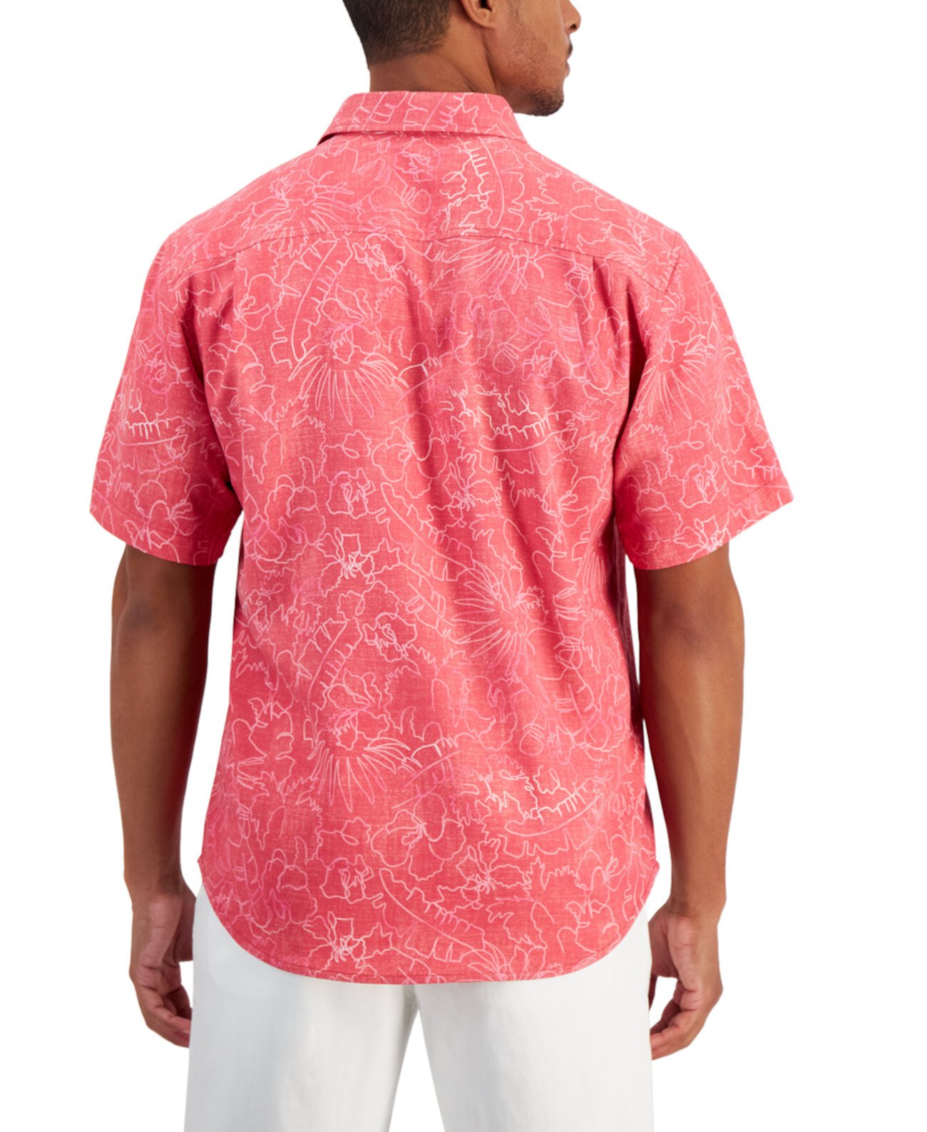 Tommy Bahama Men's Tommy Bahama Red Texas Rangers Coconut Point Playa  Floral Button-Up Shirt