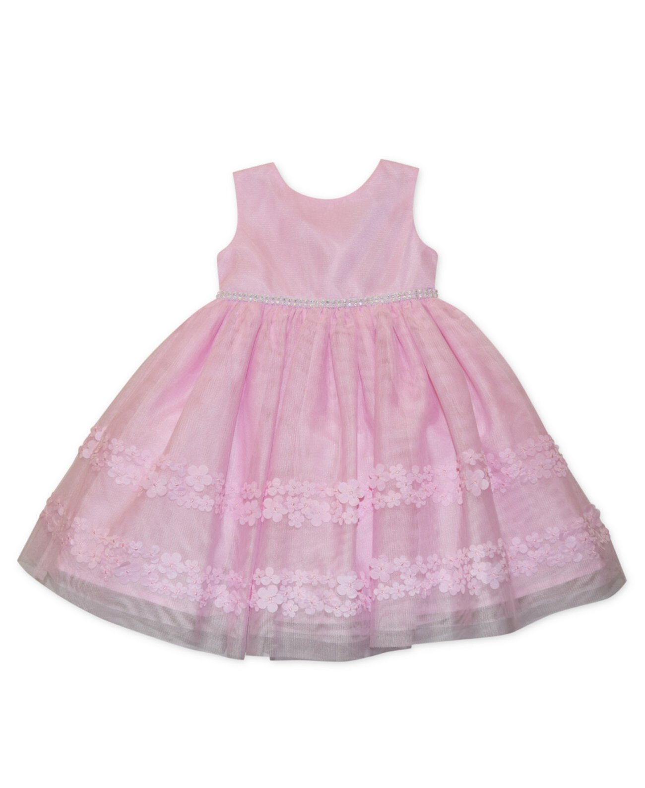 Сетчатое платье с вышивкой для маленьких девочек Blueberi Boulevard