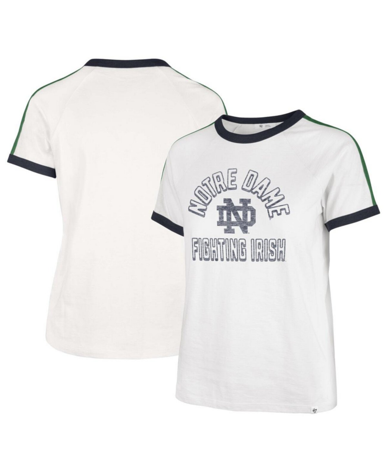 Женская белая футболка Notre Dame Fighting Irish Sweet Heat Peyton '47 Brand