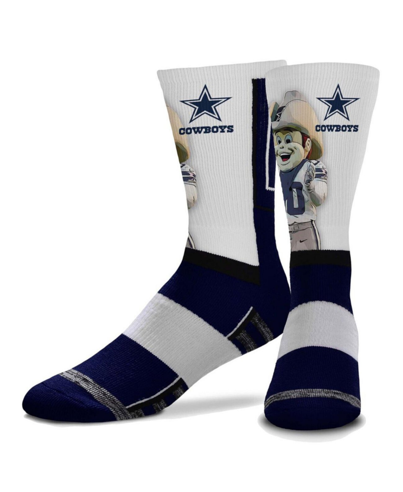 Мужские и женские носки Dallas Cowboys Mascot Snoop Crew For Bare Feet