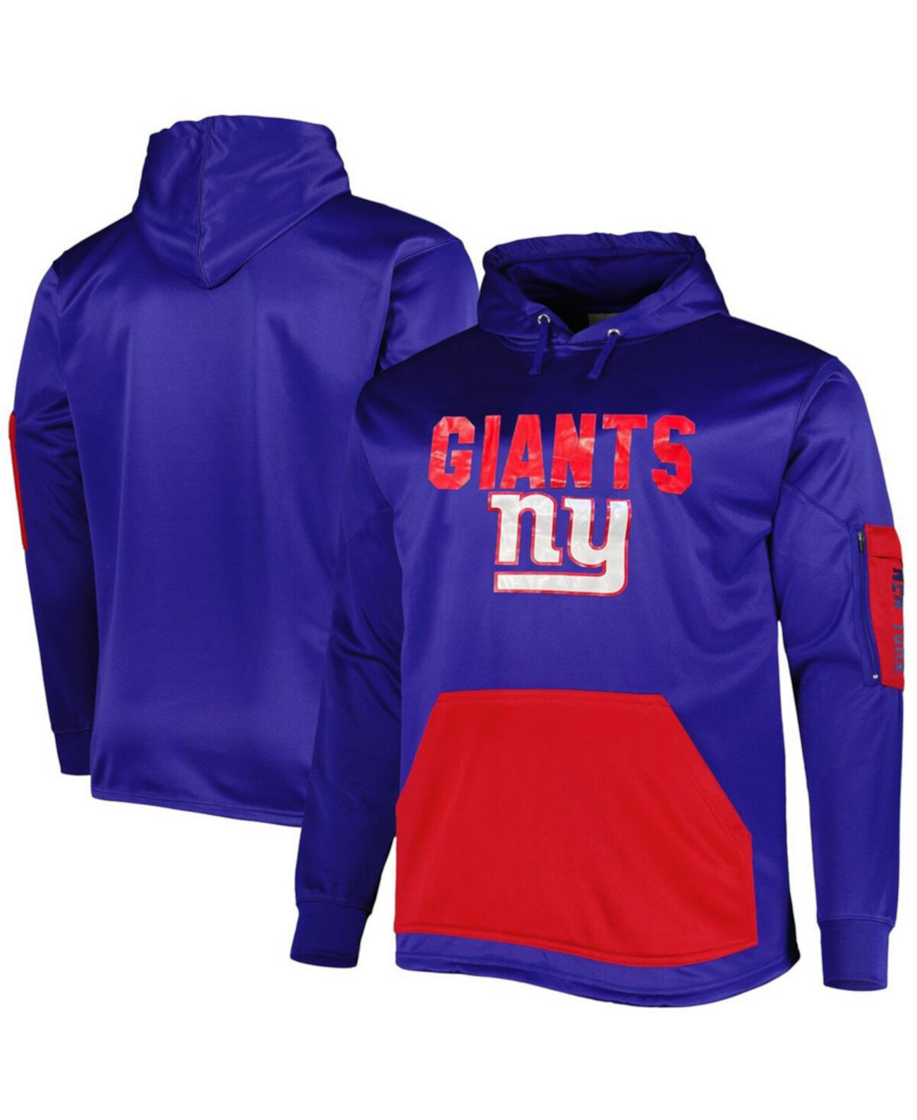 Мужской пуловер с капюшоном Royal New York Giants Big and Tall Fanatics