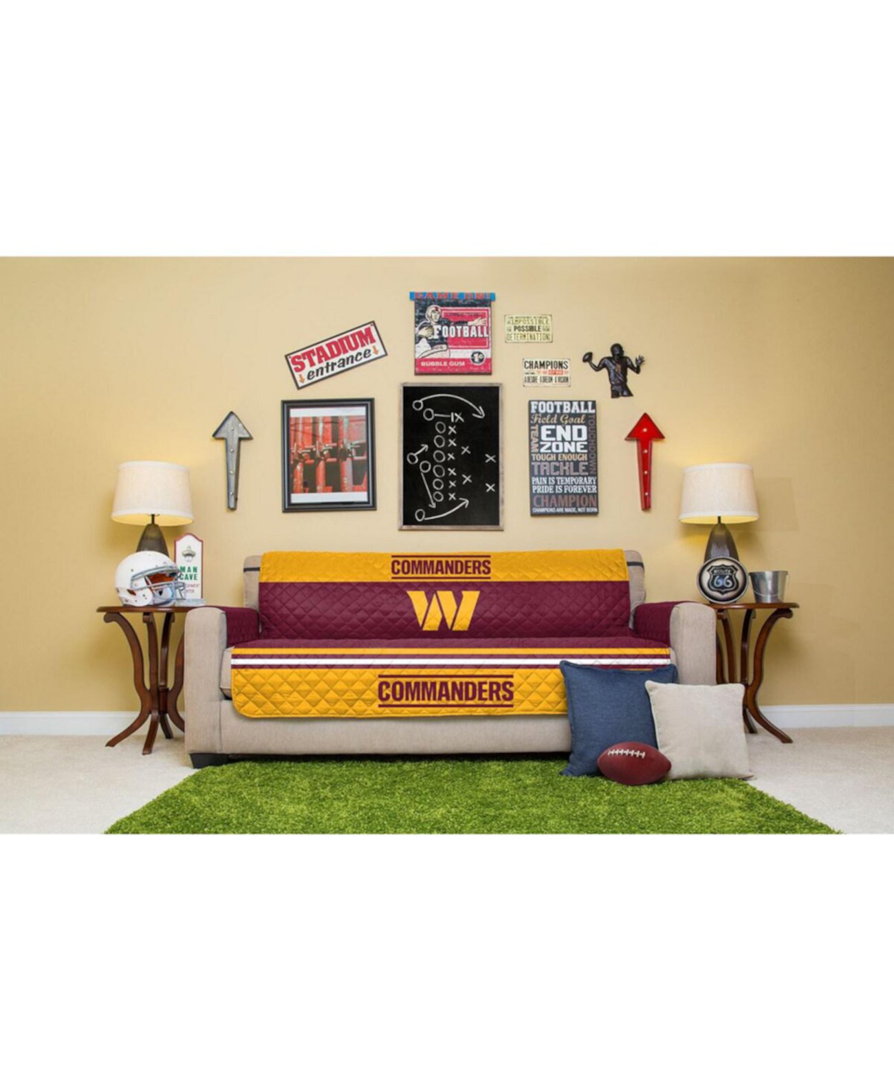 Защитная пленка для дивана Washington Commanders Pegasus Home Fashions