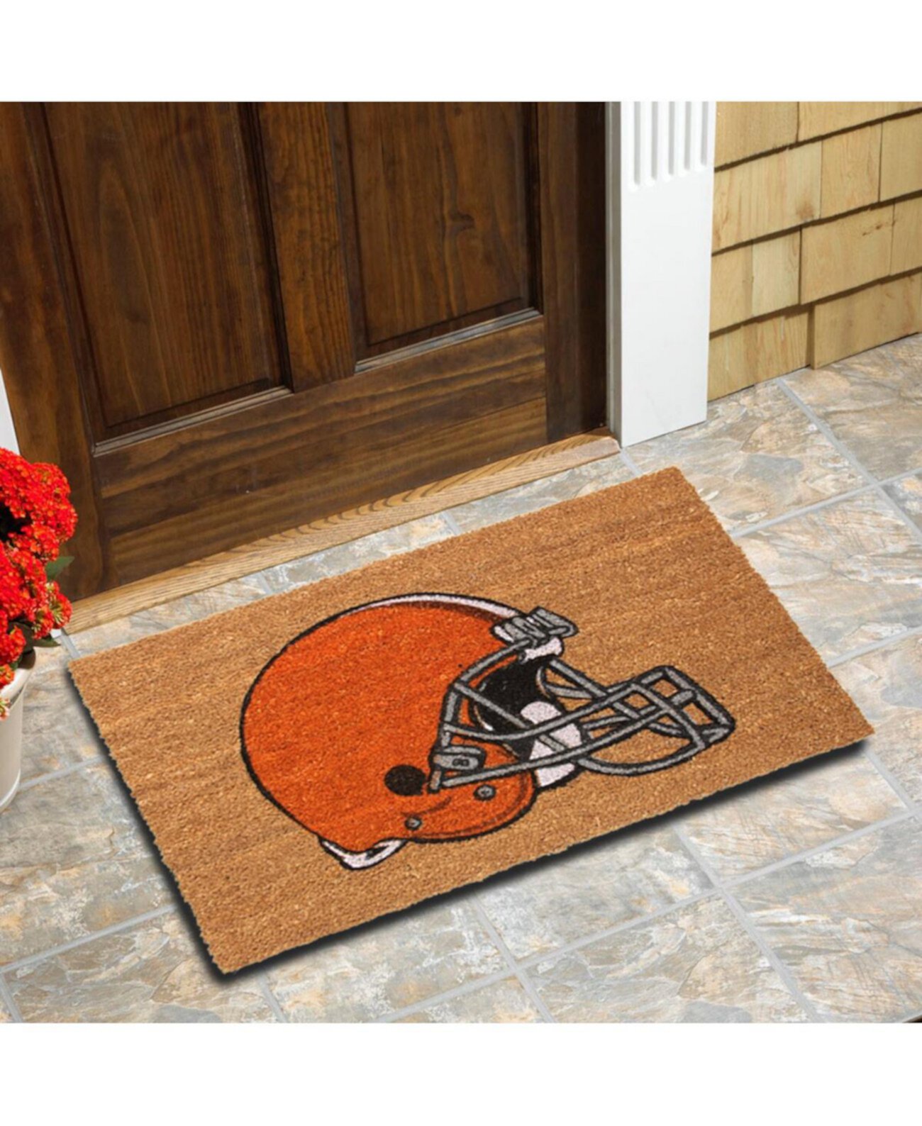 Коврик из кокосового волокна с логотипом Cleveland Browns, 20 x 30 дюймов Memory Company