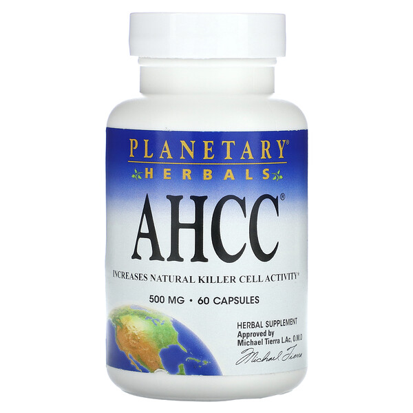 AHCC, 250 мг, 60 капсул Planetary Herbals