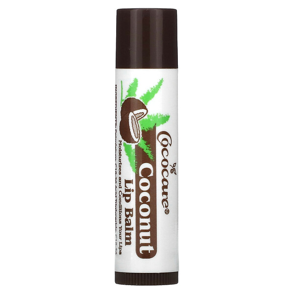 Кокосовый бальзам для губ, 0,15 унции (4,2 г) Cococare