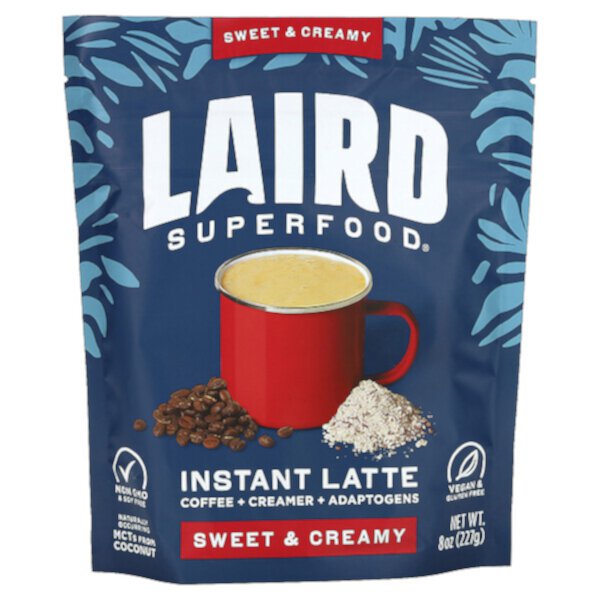 InstaFuel, Premium Coffee + Superfood Creamer, Original, 8 oz (227 g) Laird Superfood