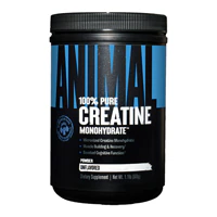 100% Pure Creatine Monohydrate Unflavored (Без вкуса) Powder (Порошок) -- 500 g Animal