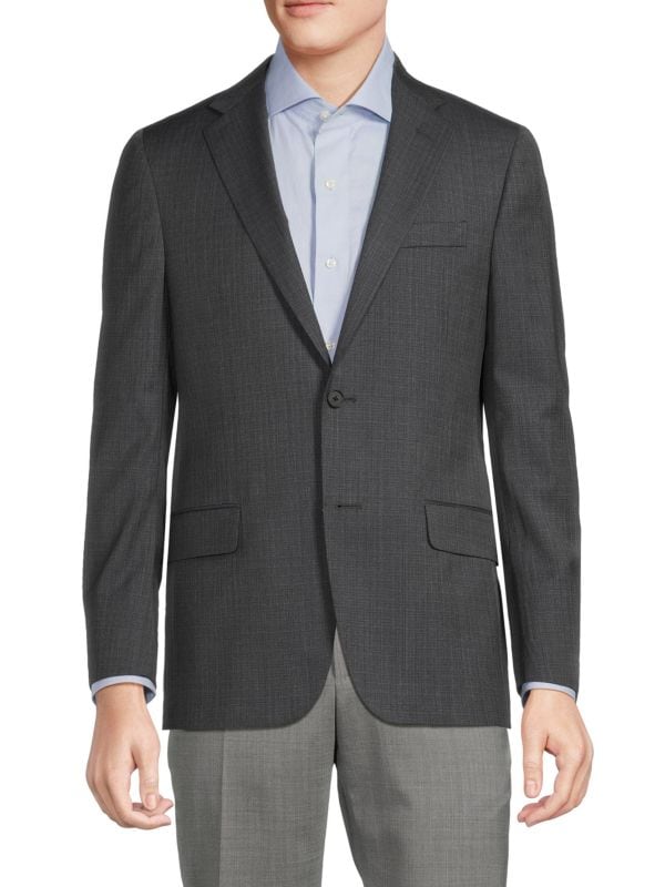 Текстурированный шерстяной пиджак Milburn II II Hickey Freeman