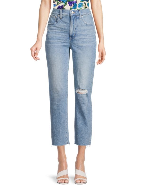 Женские Прямые джинсы Madewell Perfect Vintage Cropped Madewell