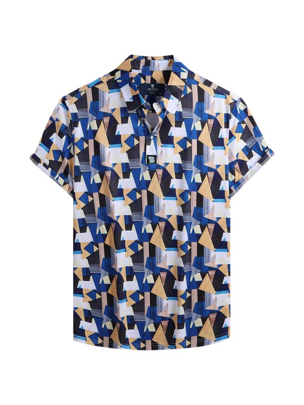 Узкая рубашка для гольфа с геометрическим рисунком Tom Baine