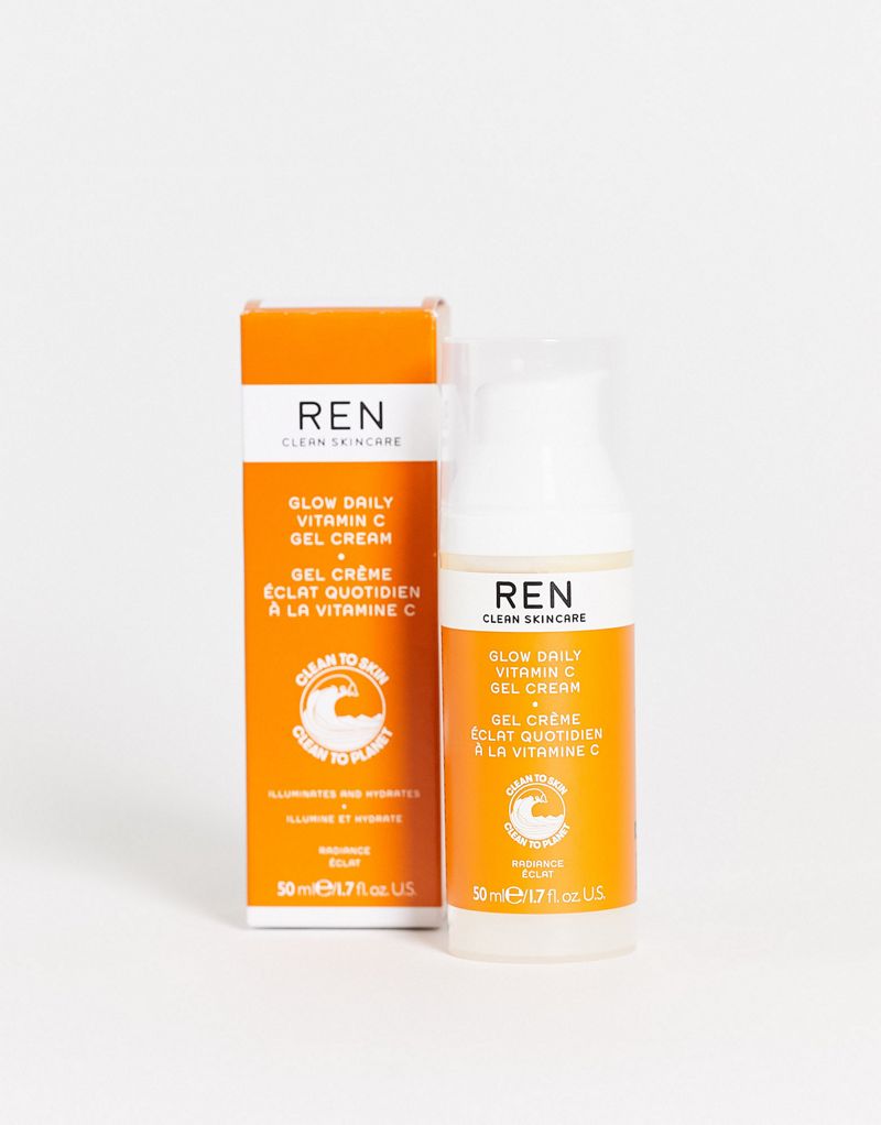 REN Clean Skincare Radiance Glow Ежедневный гель-крем с витамином С 1,7 унции REN