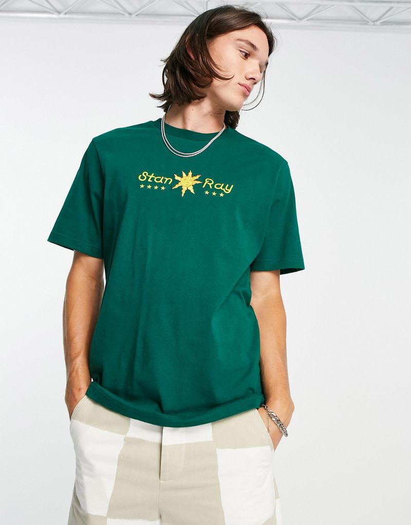 Зеленая футболка с лучами солнца Stan Ray Stan Ray