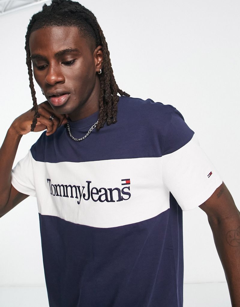 Темно-синяя классическая футболка с логотипом Tommy Jeans Tommy Jeans