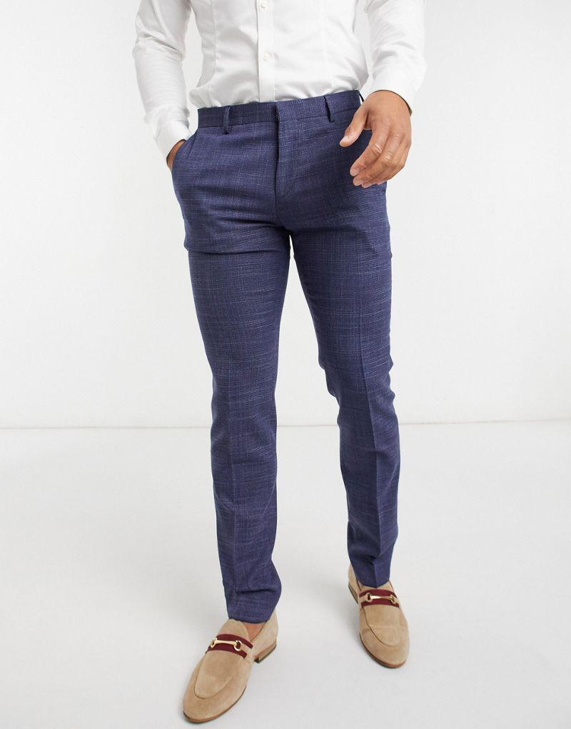 Томми Хилфигер узкие брюки в стиле экстра-слим в синем цвете Tommy Hilfiger