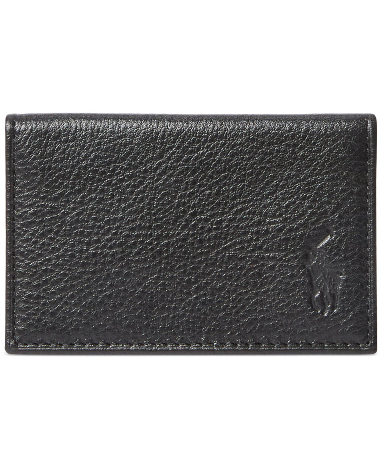 Мужской карточный кошелек из шагреневой кожи Polo Ralph Lauren