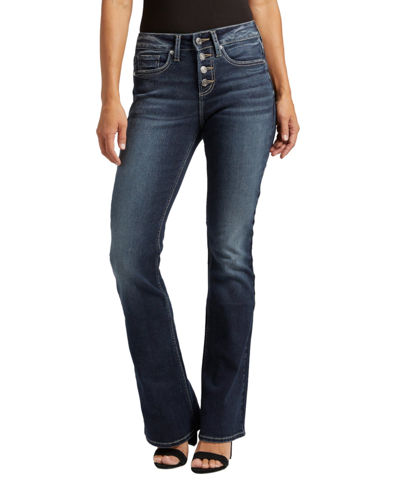 Женские джинсы Suki Bootcut со средней посадкой Silver Jeans Co.