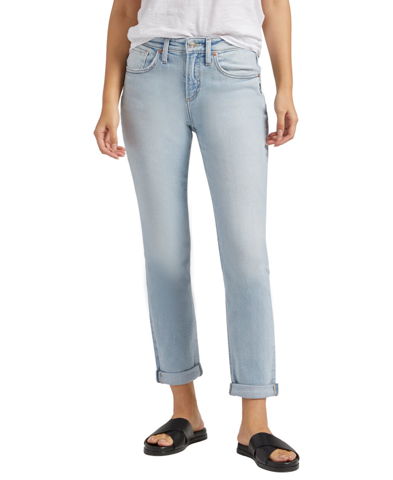 Женские джинсы узкого кроя с высокой посадкой Beau Silver Jeans Co.