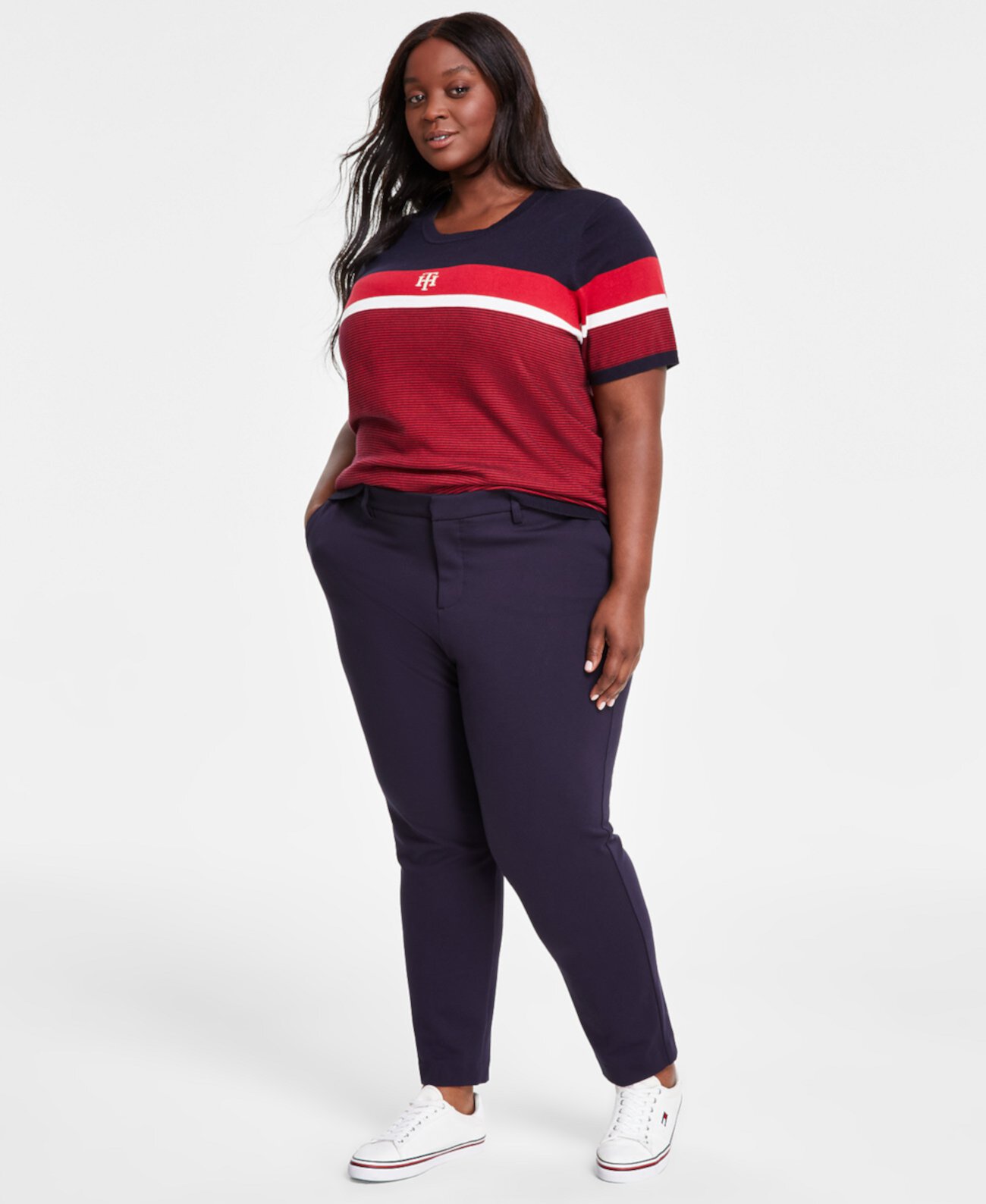 Женские Повседневные брюки Tommy Hilfiger Plus Size Ponte Straight Leg Tommy Hilfiger