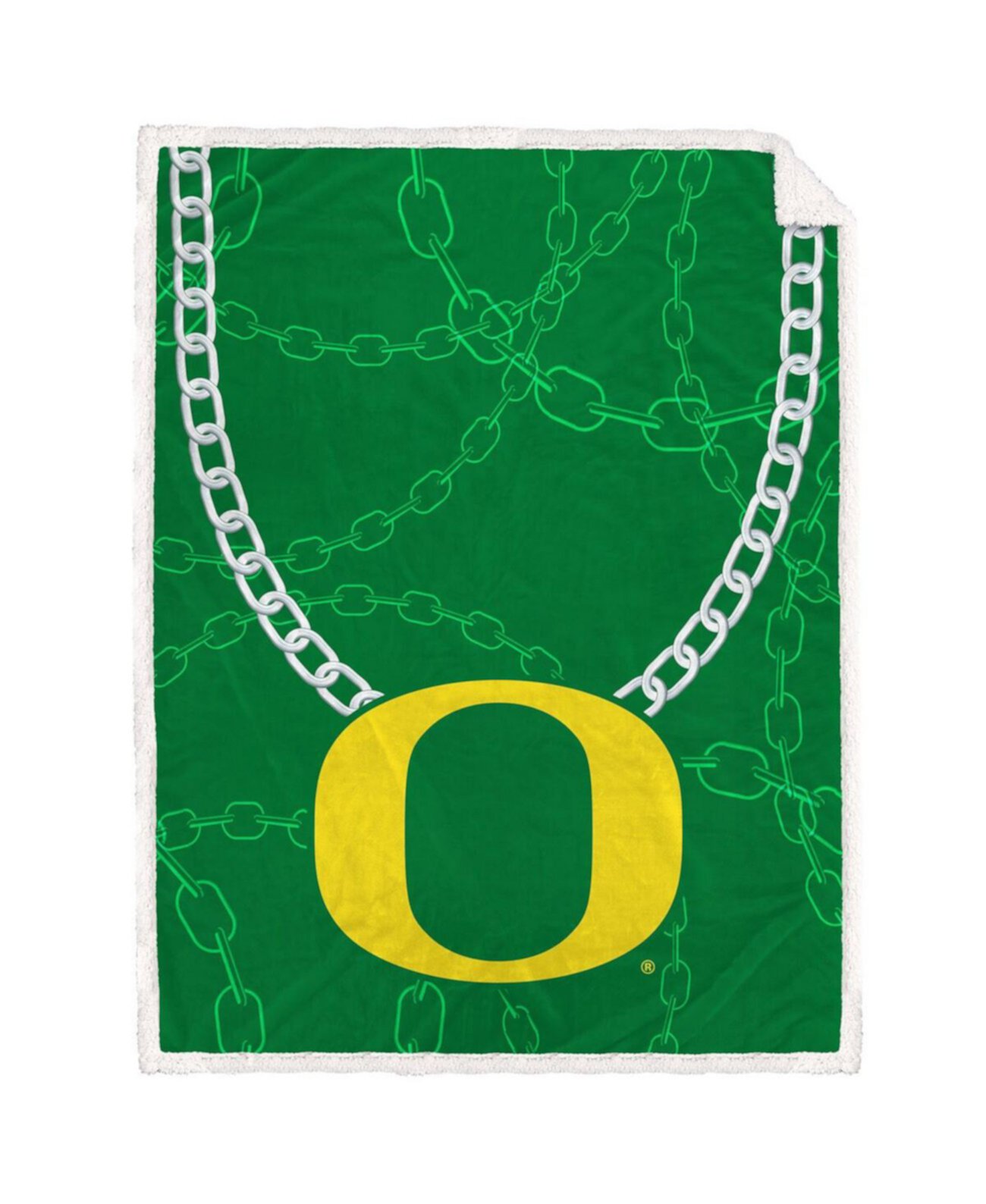 Туристическое одеяло Pegasus Home Fashions Oregon Ducks 60'' x 80'' Fan Chain Pegasus Home Fashions