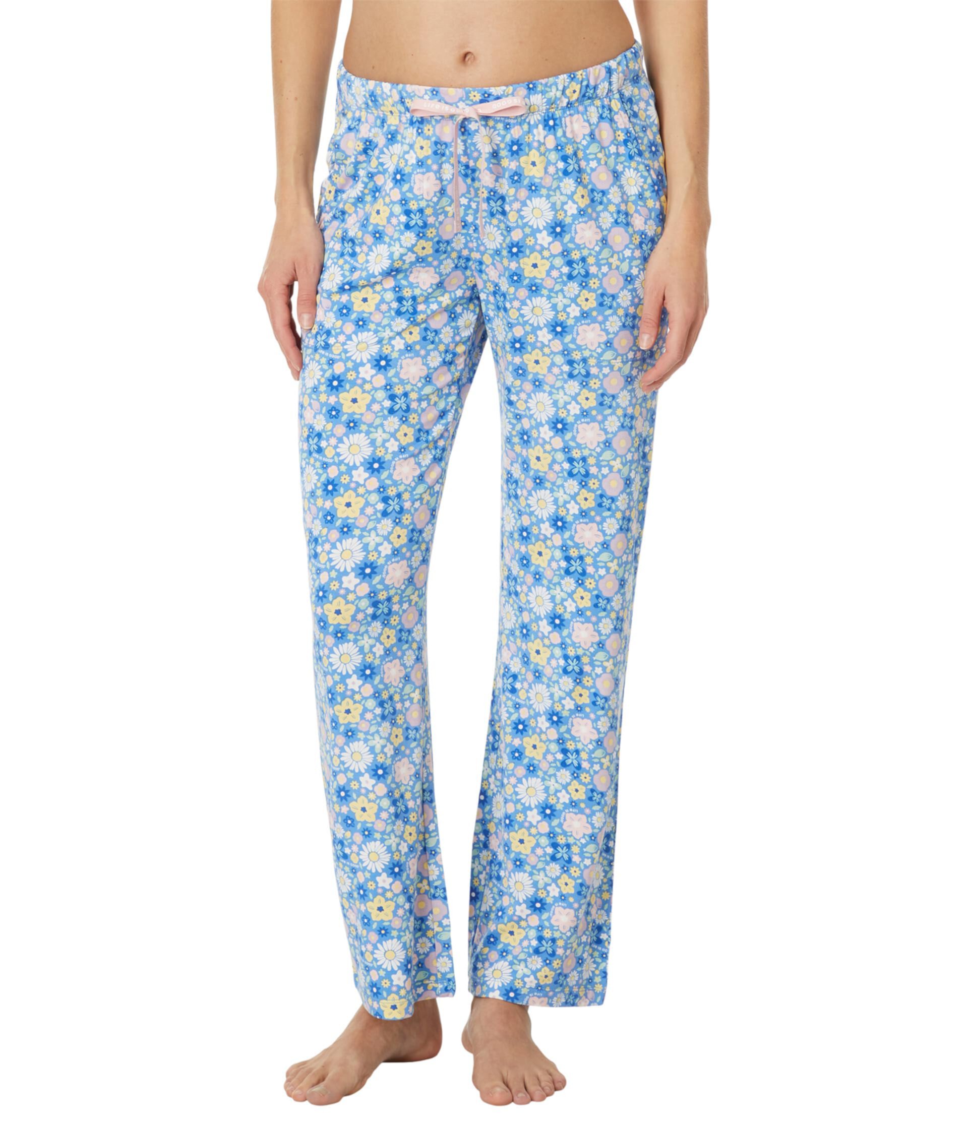 Легкие брюки Sleep™ с цветочным узором стрекозы Life is Good
