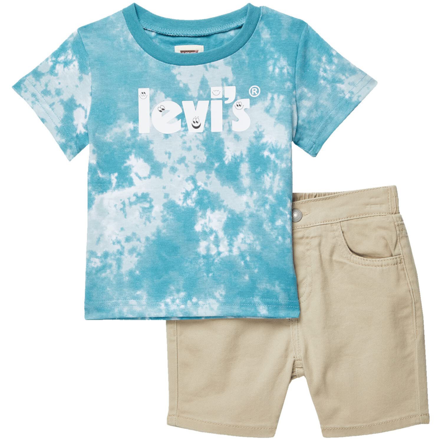 Tie-Dye Logo Tee & Shorts Set (Infant) Levi's®