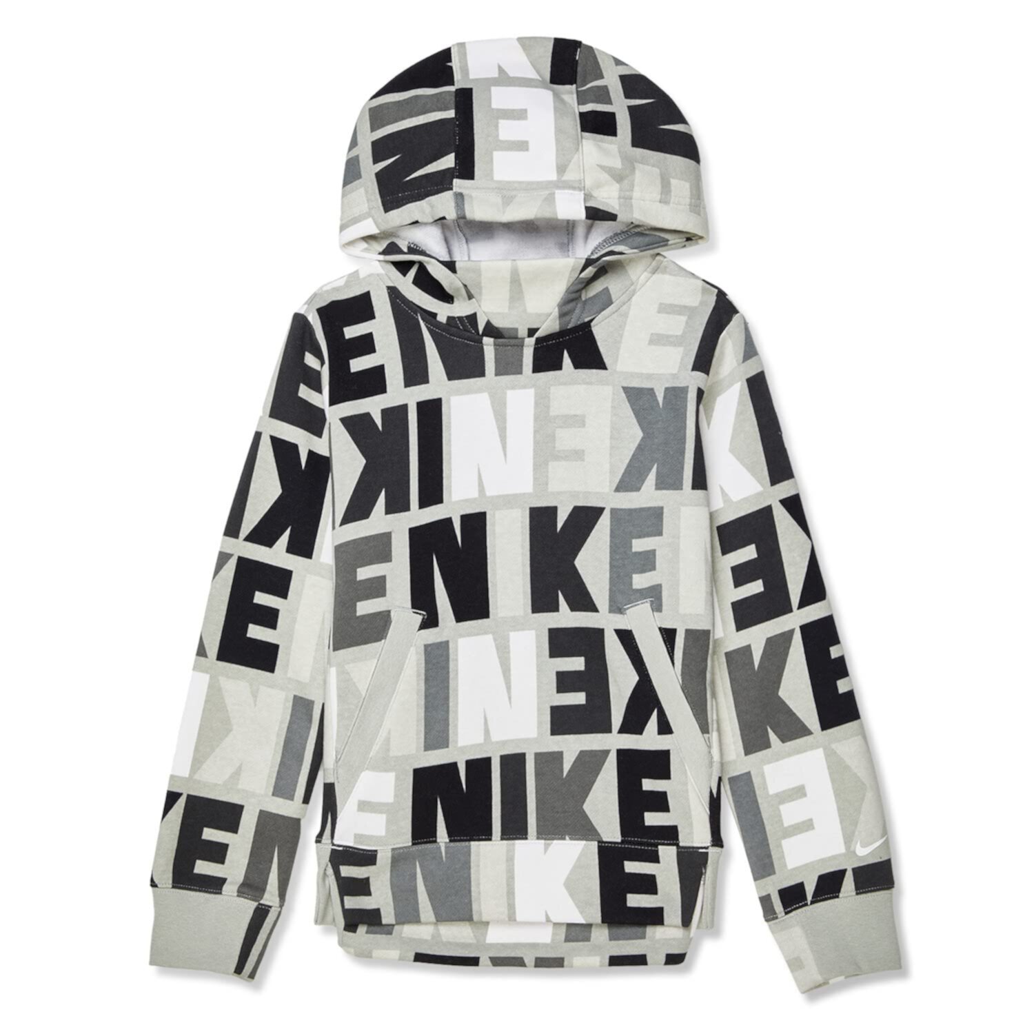 NSW Fleece Hoodie Logo Print (Little Kids/Big Kids) Nike Kids