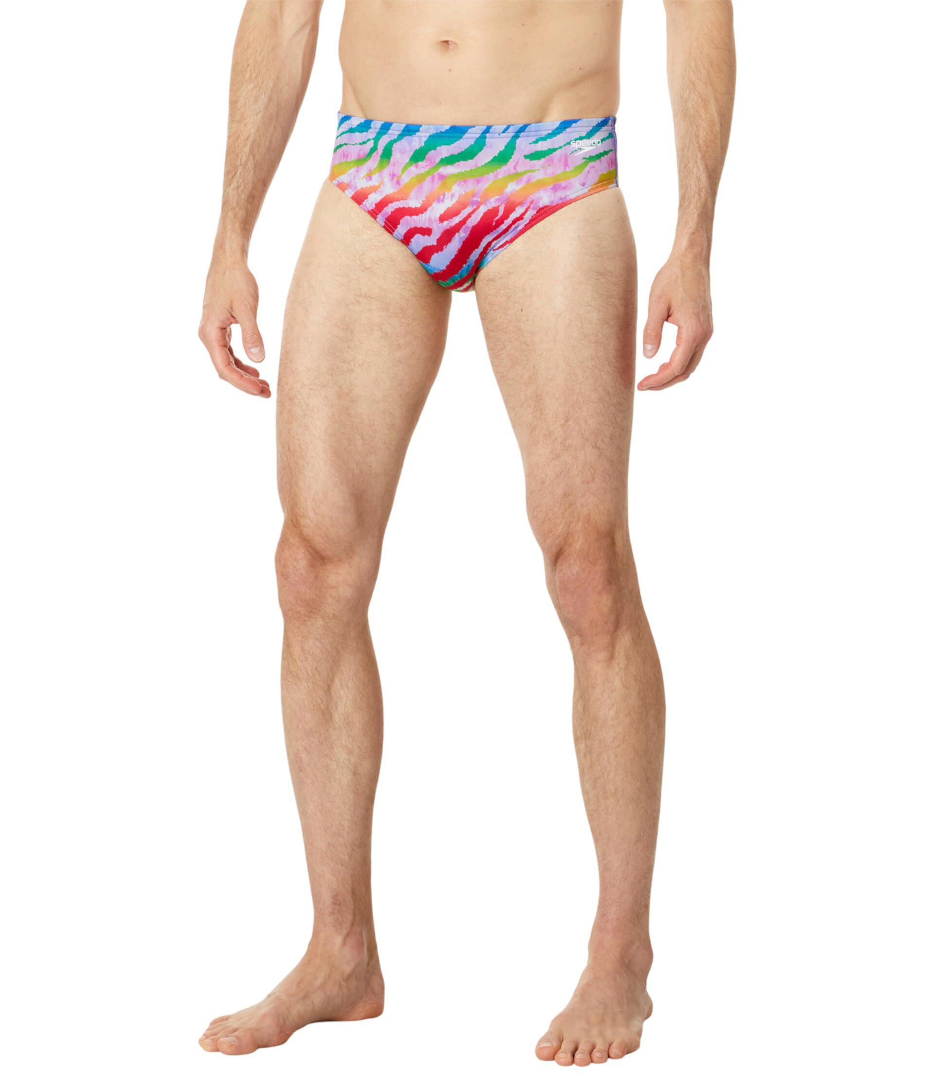 Купальные шорты Speedo Pride с принтом шириной 1 дюйм, выполненные из не менее чем 20% переработанных материалов и с комфортной посадкой на талии Speedo