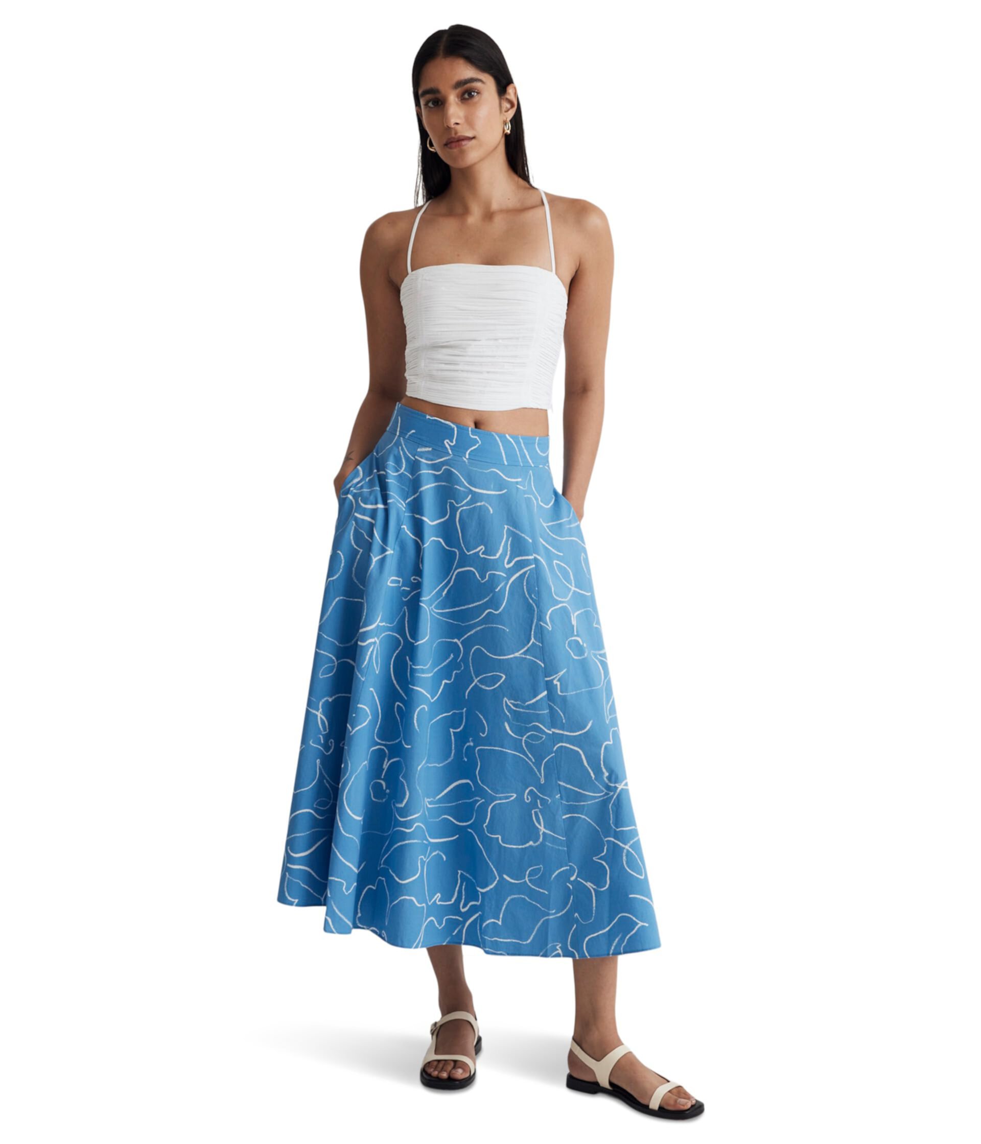 Classic Maxi Skirt - Crinkle Poplin (H/U) Madewell