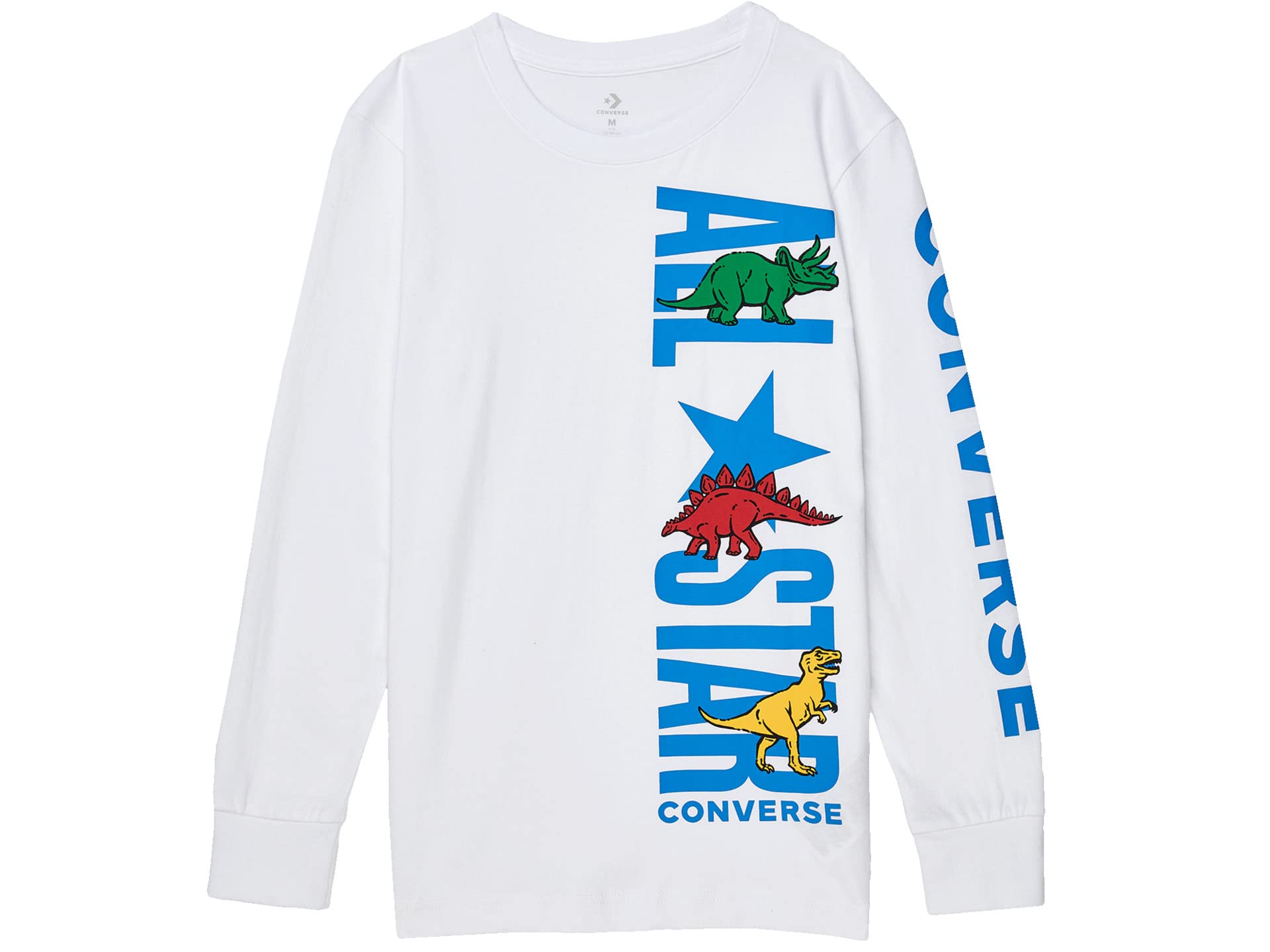 Dinoverse All Star Long Sleeve Tee (Big Kids) Converse Kids