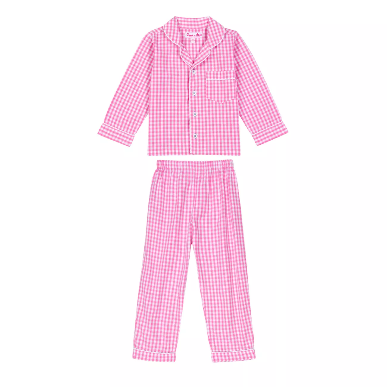 Baby Girl's, Little Girl's & Girl's Hepburn Gingham Long Pajama Set SANT AND ABEL