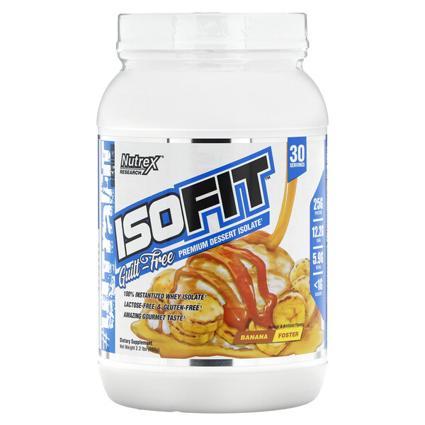 IsoFit, Banana Foster, 2,2 фунта (990 г) Nutrex Research