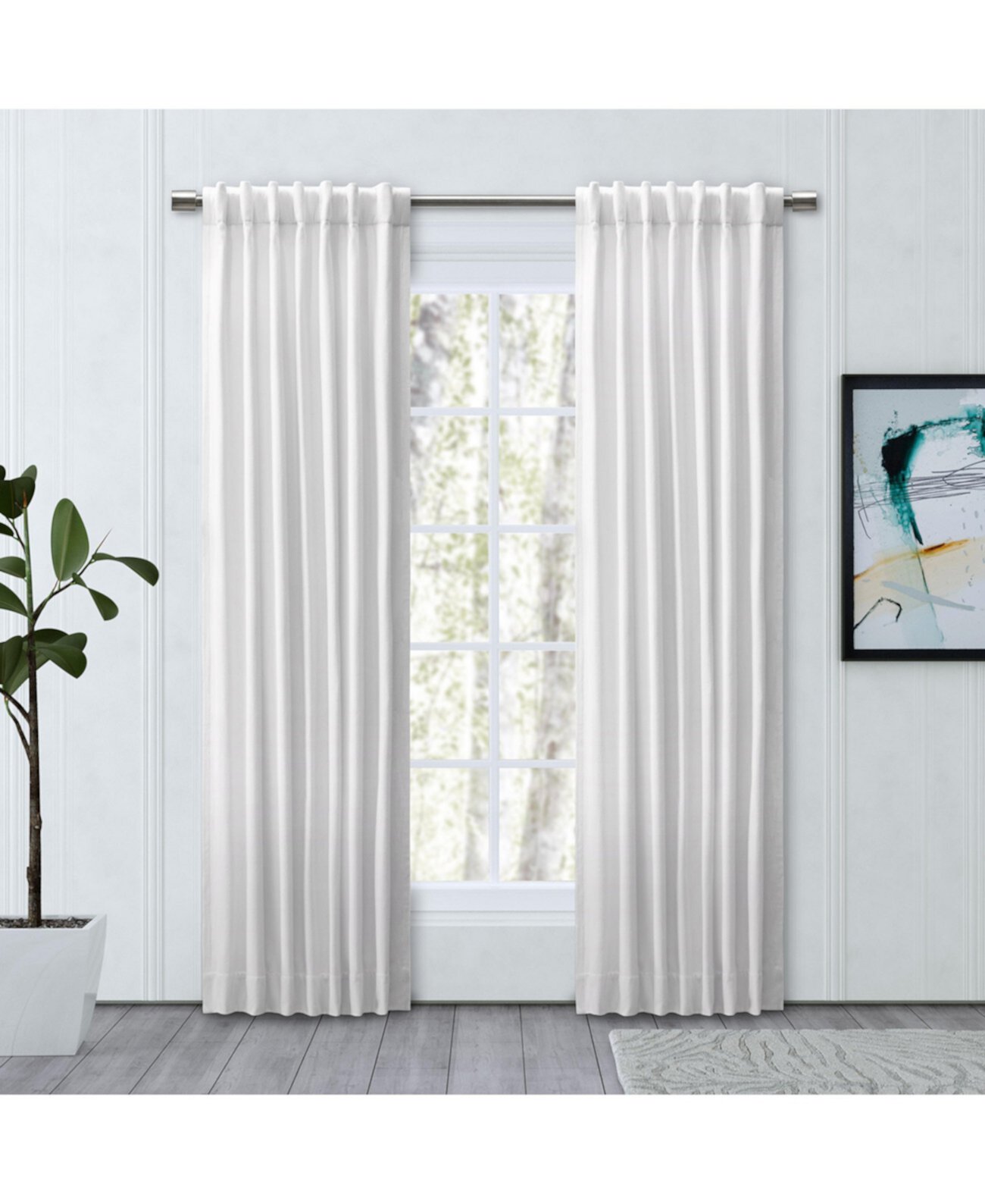 Sun Zero ® Cyrus Back Tab 100% Blackout Window Curtain Panel Bed Bath & Beyond T