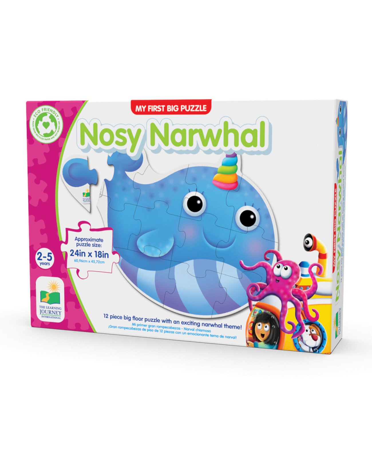 - My First Big Floor Nosy Narwhal Набор головоломок из 12 предметов The Learning Journey