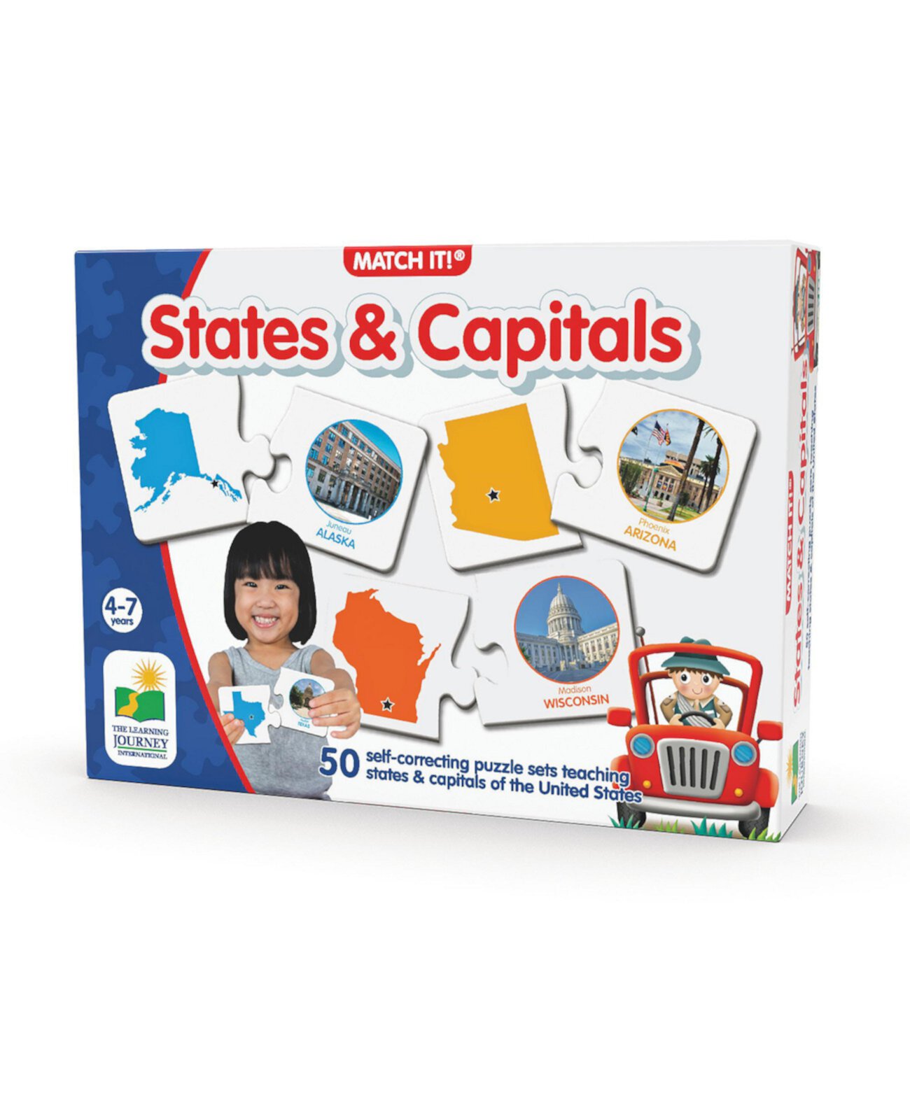 Match It — набор столиц штатов из 50 самокорректирующихся головоломок на совпадение штатов и столиц США The Learning Journey