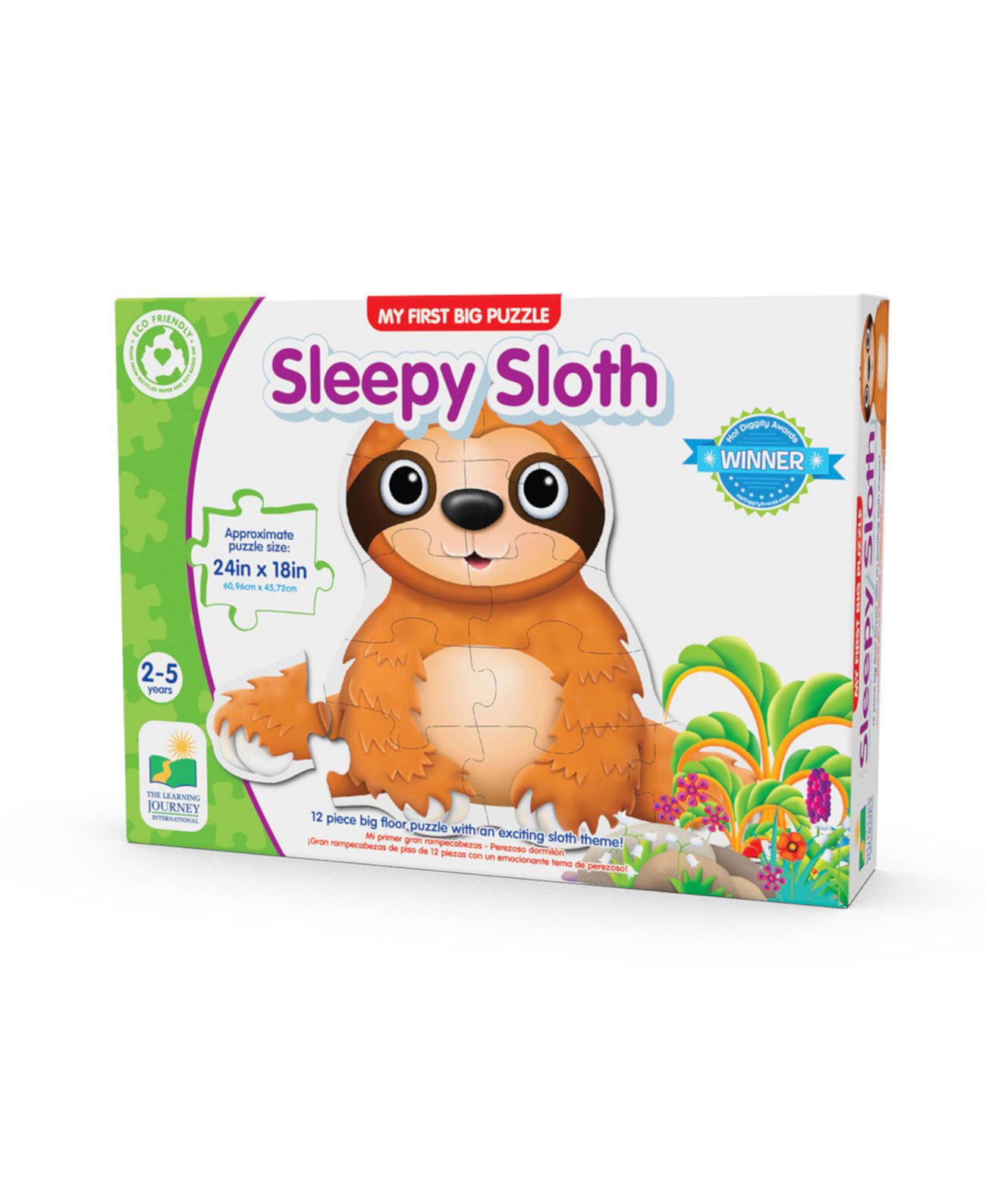 - My First Big Floor Sleepy Sloth Набор из 12 предметов-пазлов The Learning Journey