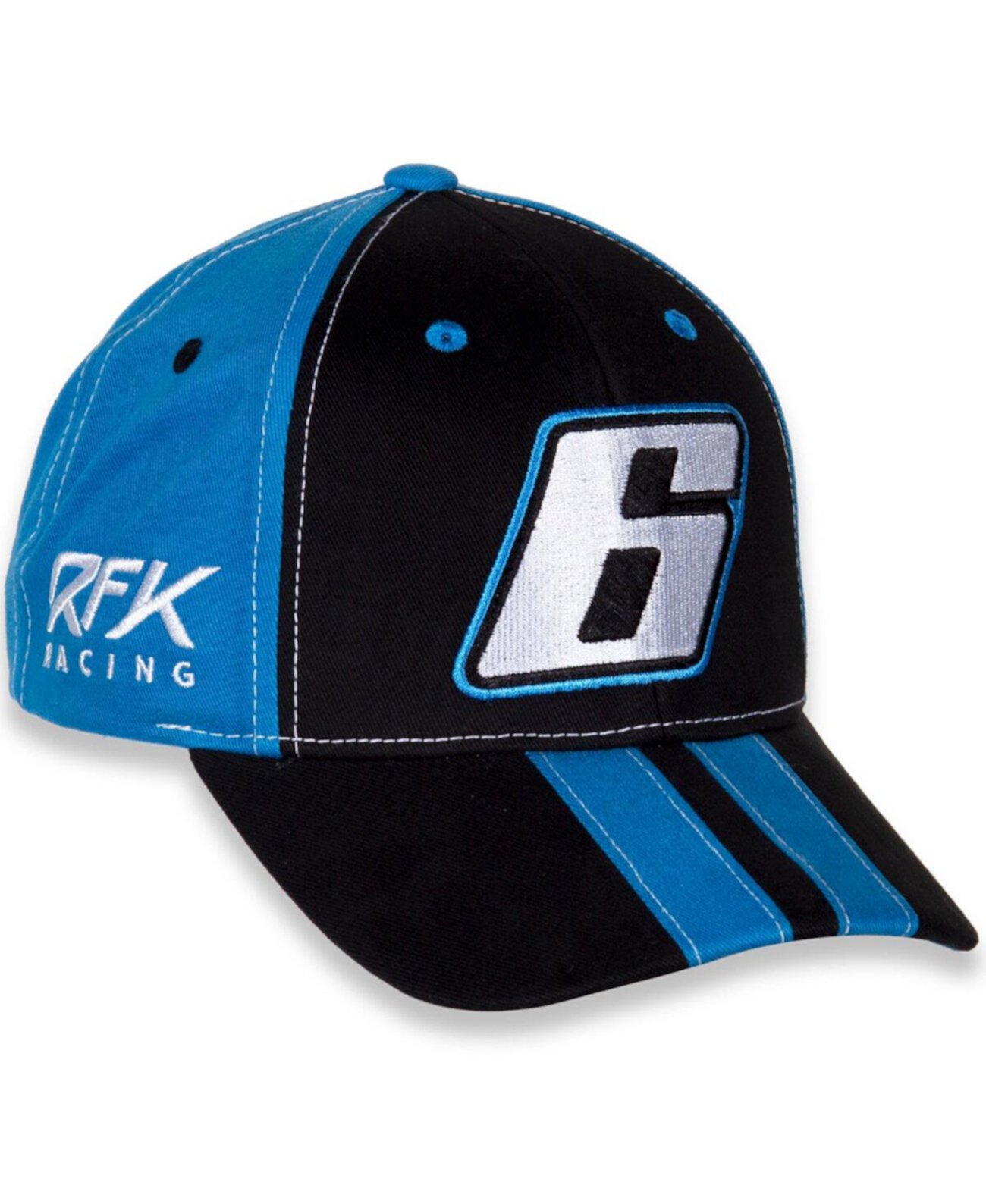 Молодежная кепка Brad Keselowski Big Number Adjustable Black, Blue для мальчиков и девочек Rfk Racing